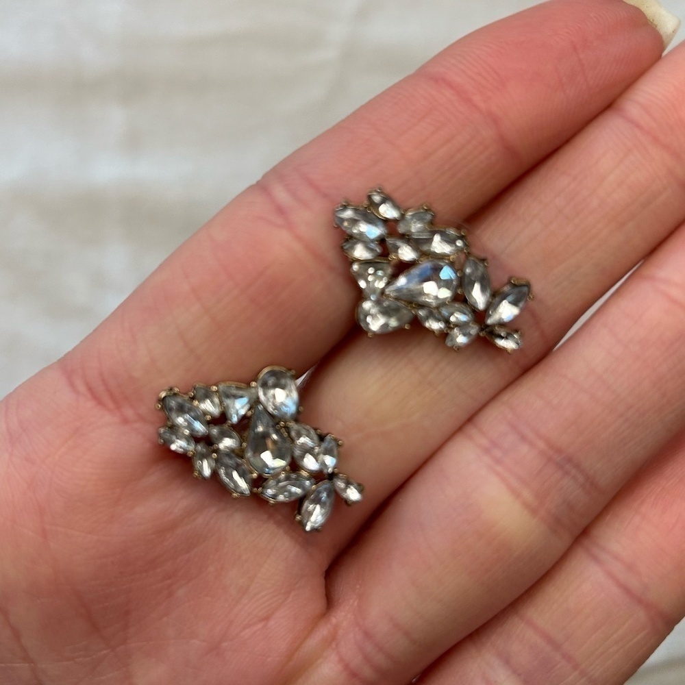 Rhinestone Stud Earrings